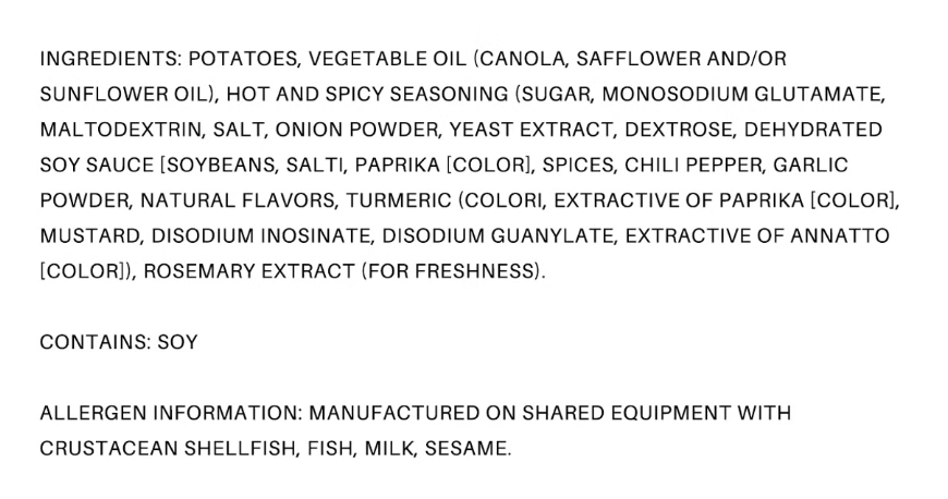 Calbee Hot & Spicy 80g