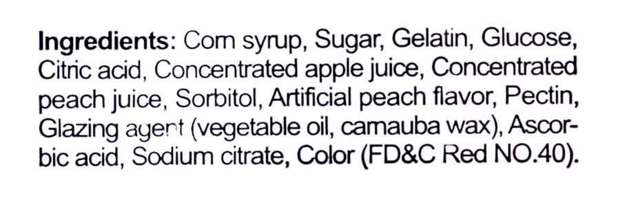 Want Want QQ Gummy Peach 20g