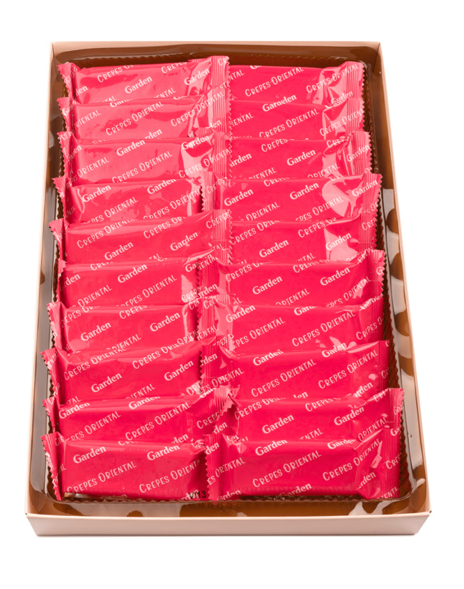 Garden Crispy Crepe Cookies Vanilla and Peanut Flavor Gift Box 230g